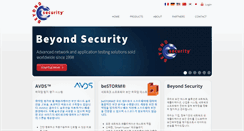 Desktop Screenshot of beyondsecurity.co.kr